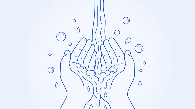 Wash and dry your hands