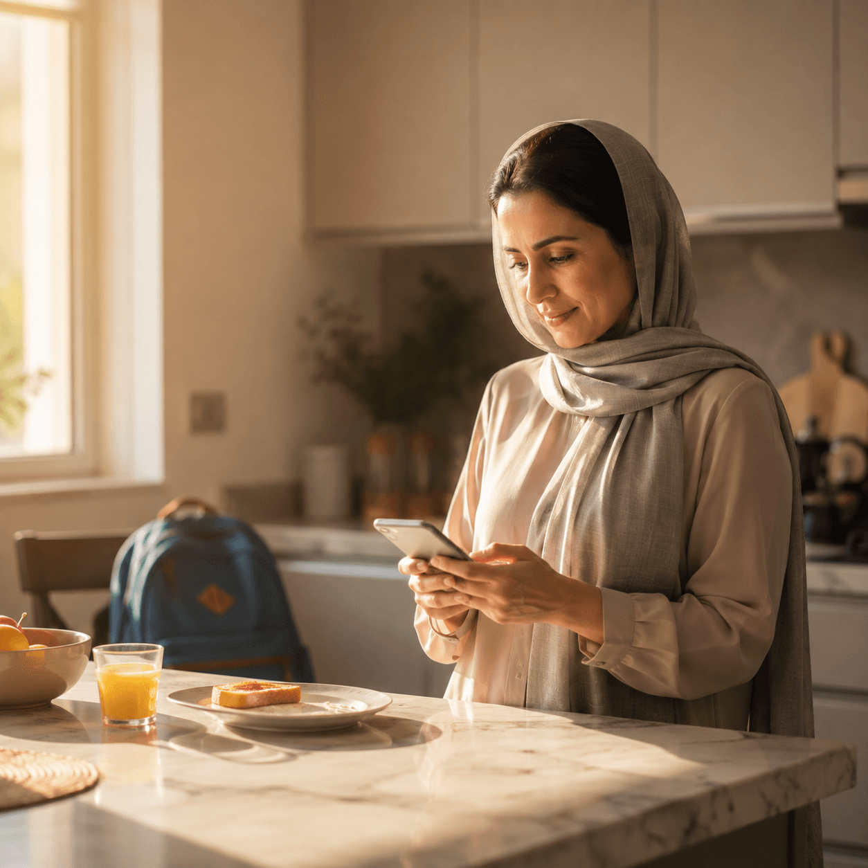 Parent monitoring a child